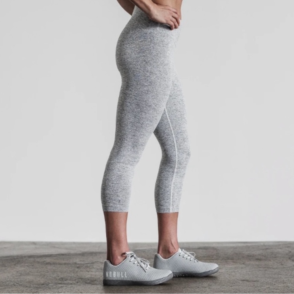 NoBull Grey Heathered Capri Leggings